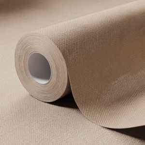 Textured Fabric Wallpaper – Sand Beige